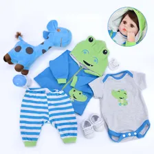 Brastoy BebĂȘ Reborn Menino sapinho Boneca Realista Silicone Boneca 48cm Foto mini 2