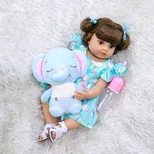 Brastoy Bebe Reborn Elefantinho Boneca Reborn Sofia 100% Silicone Foto mini 4