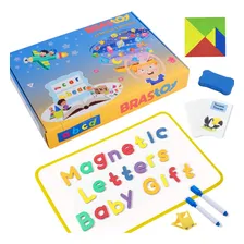 Brastoy Magnéticas Letras Alfabeto Números E Tangrams Educativo Foto mini 1