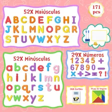 Brastoy Magnéticas Letras Alfabeto Números E Tangrams Educativo Foto mini 2