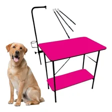 Bravura Pet Mesa com Prateleira De Tosa Rosa Foto mini 1