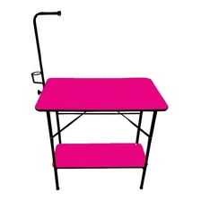 Bravura Pet Mesa com Prateleira De Tosa Rosa Foto mini 2