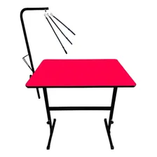 Bravura pet Mesa De Tosa Banho E Tosa Regulável Cor Vermelho Foto mini 1