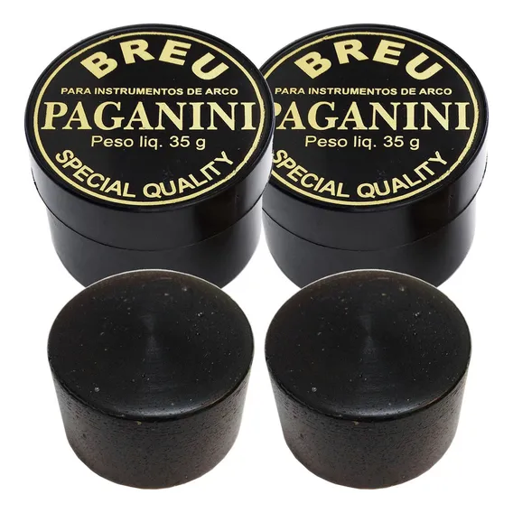 Breu Paganini Preto Violino E Viola De Arco - Kit Com 2 Foto 1