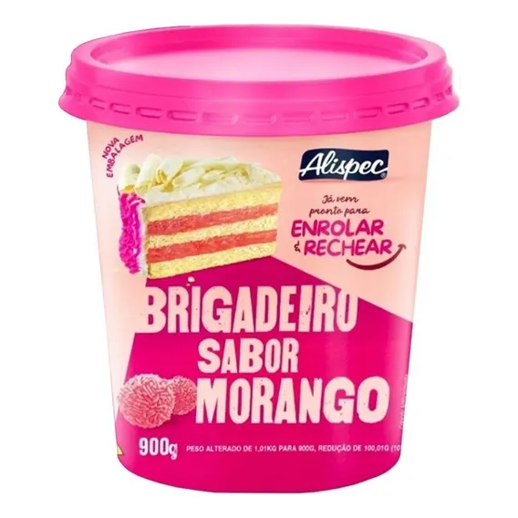 Brigadeiro De Morango (bicho De Pé) 950gr - Alispec Foto 1