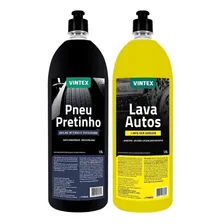 Brilha Pneus Pneu Pretinho 1,5l + Lava Autos 1,5l Vintex Foto  mini 1