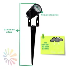 Brilia Espeto De Jardim Led 7W Branco-Quente 2700k Bivolt Foto mini 3