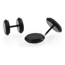 Brinco Alargador Falso 10 Mm Aço Cirurgico 316l Emborrachado Cor Preto Foto mini 3