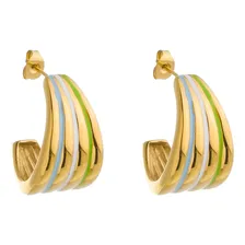 Brinco Argola Banhada A Ouro 18k Foto  mini 1