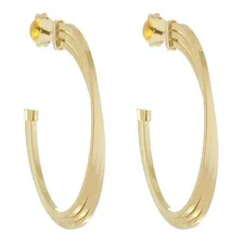Brinco Argola Banhado A Ouro 18k Foto mini 1
