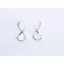 Brinco Argola Infinito 3cm Estilosa Em Prata 925 Foto mini 2
