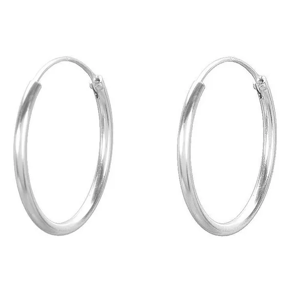 Brinco Argola Masculino 2 Cm 925 Show Foto 1