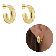 Brinco Argola Pequeno Dourado Gabs Folheados 2cm Foto mini 1