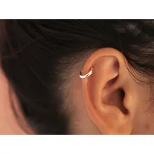 Brinco Argola Prata 925 Masculino Mini Argolinha Fina 8mm Foto mini  2