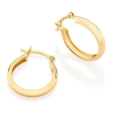 Brinco Argola Rommanel Joias Dourado Médio 1,6 Cm Foto  mini 1