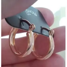 Brinco Argola Rommanel Joias Dourado Médio 1,6 Cm Foto mini  3
