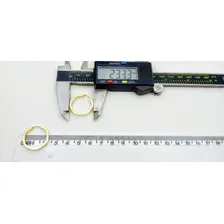 Brinco Argola Sextavada Fio 2mm Ouro 18k-750 Foto mini  3