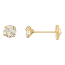 Brinco Banhado Ouro Mini Ponto Luz Cristal Adulto/infantil Foto  mini 1