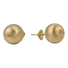 Brinco Bola 10mm Em Ouro 18k Foto  mini 1