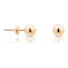 Brinco Bola 5mm Em Ouro 18k Foto mini 4