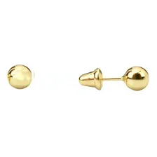 Brinco Bola Baby 3mm Em Ouro 18k Foto  mini 1