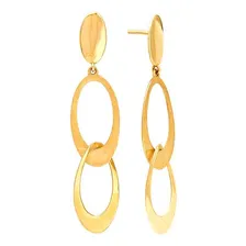 Brinco Com Elos Em Ouro 18k Foto mini 1