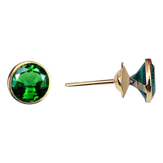 Brinco Com Zircônia 5mm Em Ouro 18k Foto 1