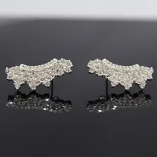 Brinco Ear Cuff Com Zirconias Em Prata 925 Foto mini 3