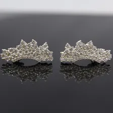 Brinco Ear Cuff Com Zirconias Em Prata 925 Foto mini 4