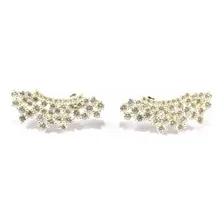 Brinco Ear Cuff Com Zirconias Em Prata 925 Foto mini 1