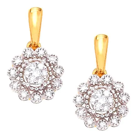 Brinco Em Ouro 18k (750) Com Pedras Naturais Foto 1