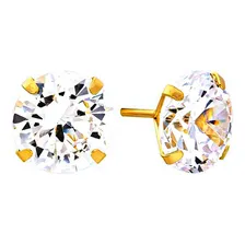 Brinco Em Ouro 18k (750) Com Zirc么nia Foto mini 1