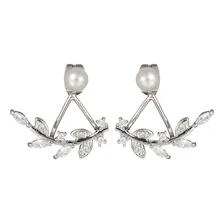 Brinco Feminino Ear Cuff Cristais Flor Grande Festa C729 Foto mini 1