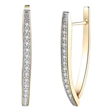 Brinco Feminino Folheado Ouro 18k Esposa Bodas Argola C693 Foto  mini 1