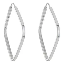 Brinco Feminino Luxo Argola Quadrada Em Prata Pura 925 Foto  mini 1