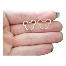 Brinco Feminino Mickey Banhado A Ouro 18k Foto mini 1
