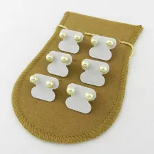 Brinco Feminino Perola Kit 6 Pares Folheado Ouro Br270 Foto mini 2