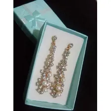 Brinco Feminino Pérolas Festa Grande Folheado Ouro 18k C1044 Foto mini 4