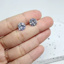 Brinco Feminino Ponto De Luz Com Zirc么nia 10mm Em Prata 950 Foto mini 4