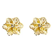 Brinco Flor 1,5 Em Ouro 18k Foto mini 1