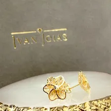 Brinco Flor 1,5 Em Ouro 18k Foto mini 2