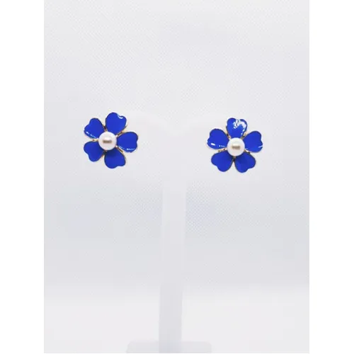 Brinco Flor Com Pérola Foto 1