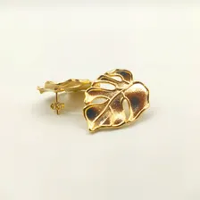 Brinco Folha Banhado A Ouro 18k Foto mini 1