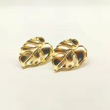 Brinco Folha Banhado A Ouro 18k Foto mini 2