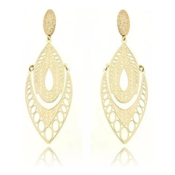 Brinco Folheado A 18k Ouro Foto 1