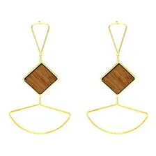 Brinco Folheado A Ouro 18k Modelo Maxxi Luxo Foto  mini 1