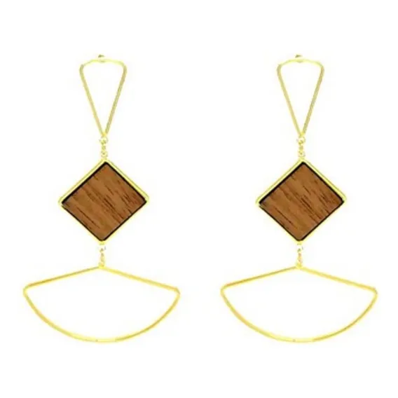 Brinco Folheado A Ouro 18k Modelo Maxxi Luxo Foto 1
