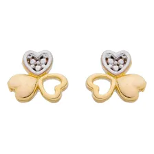 Brinco Infantil Banhado Ouro 18k Corações Fofo Antialérgico Foto  mini 1