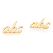 Brinco Infantil Folheado A Ouro 18k Abc Rommanel 525919 Foto  mini 1