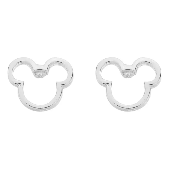 Brinco Mickey Banhado A Prata 925 Foto 1